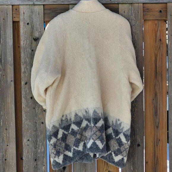 LOVELY Vintage FLOSS Made in Iceland Sweater Coat Women's Size Small - Picture 4 of 5